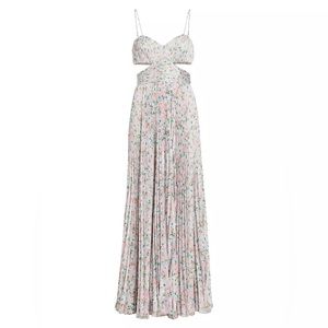 Amur Elodie Floral Cut-Out Gown